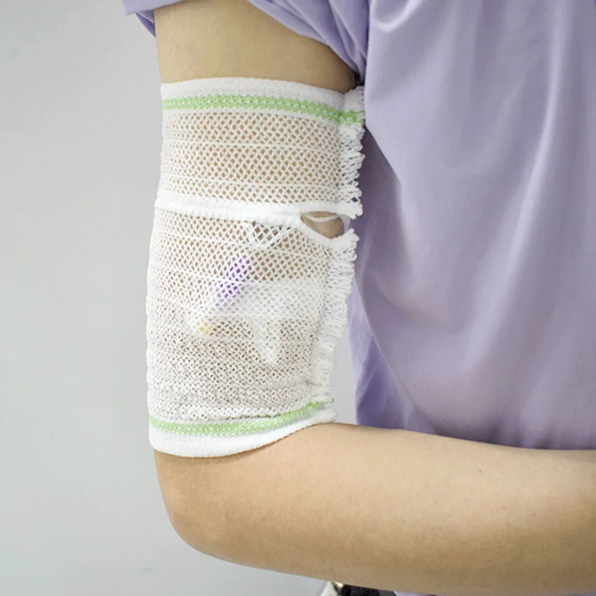 

1 Pc PICC Mesh Arm Protection Sleeve with Tube Opening Design Elastic and Breathable Mesh Sleeve for Daily Protection