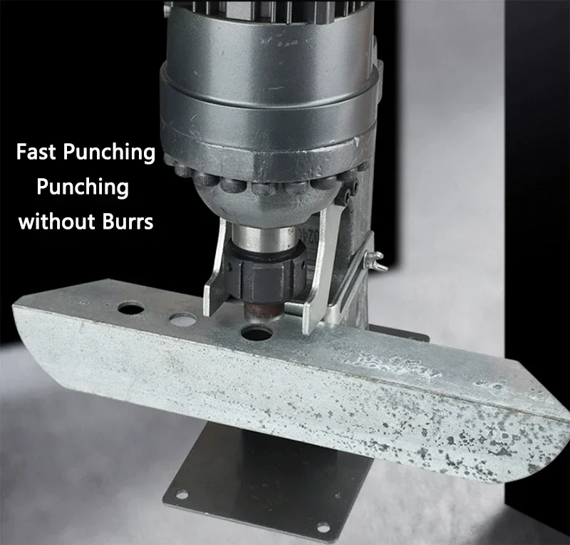 Electric Hydraulic Punching machine 2000W Angle steel Channel steel Puncher 3-12mm Thick Portable Steel Iron Plate Punch machine