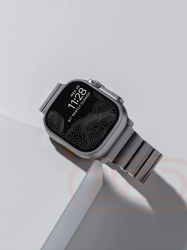 Luxury Titanium Band For Apple Watch Ultra 2 10 9 8 7 6 5 Se 4 Magnetic Metal Bracelet Strap For iWatch 42mm 44mm 45mm 46mm 49mm