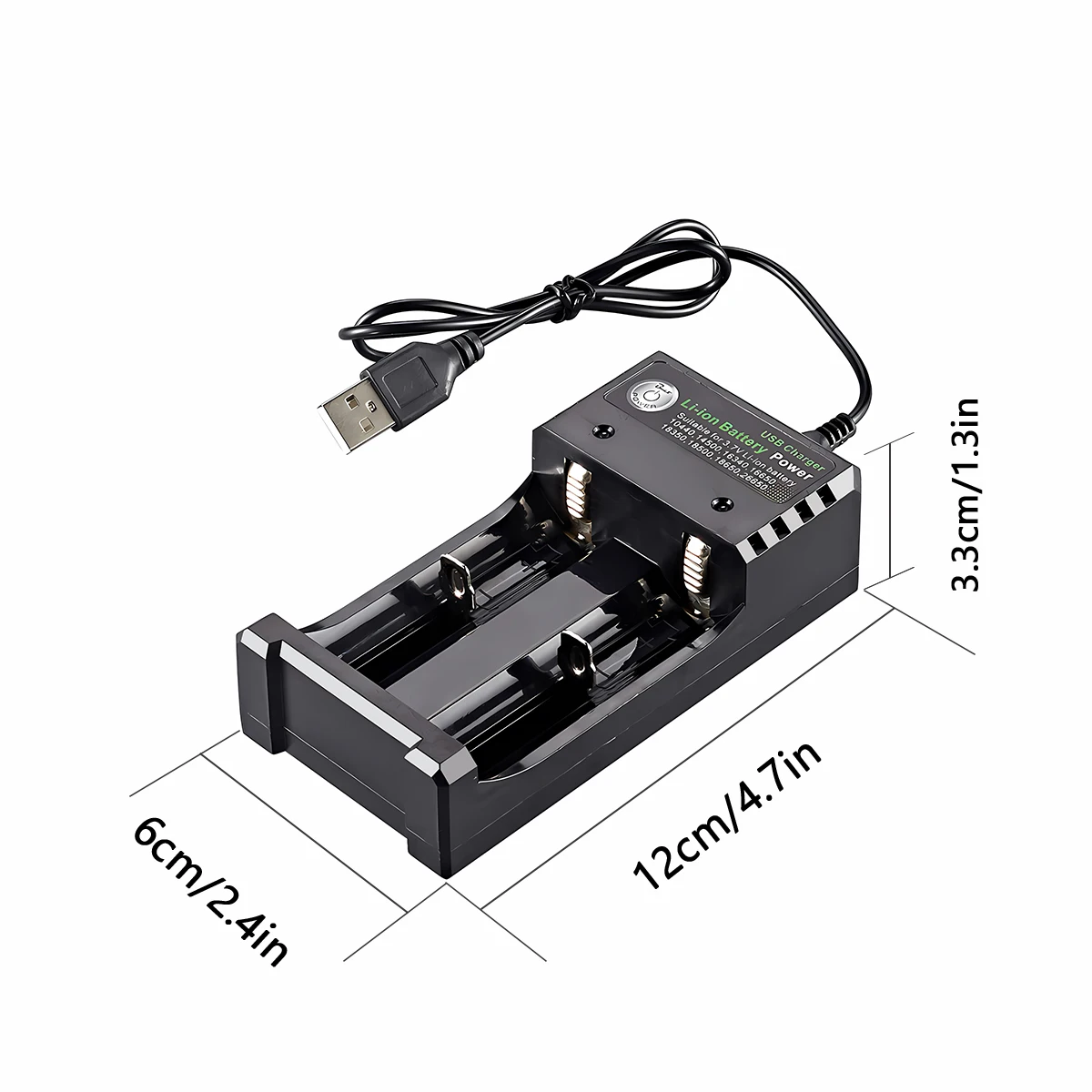 18650 battery charging 3 Slot for 4.2V 10440 14500 16340 16650 18350 18500 26650 rechargeable batteries usb