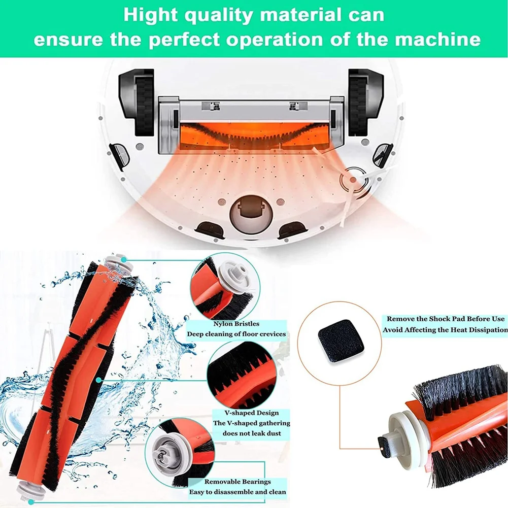 A01M-аксессуары для Xiaomi Roborock S50 E25 E35 S5MAX T7, запчасти для пылесоса, запасные части