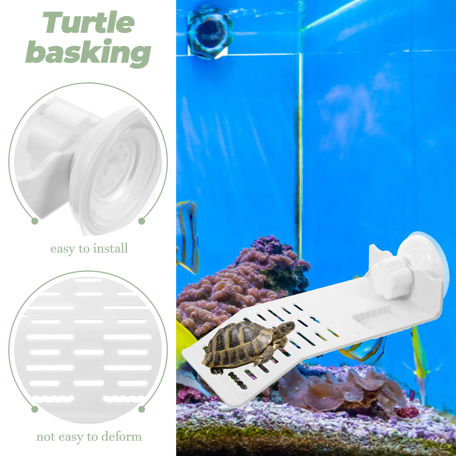 

Turtle Basking Platform Plastic Multi-Use Floating Island For Aquatic Turtles Reptile Tank Habitat Decor Tortoise Supplies