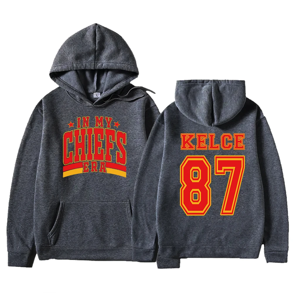 In My Chiefs Era Hoodie Taylor and Travis Hoodie Travis Kelce Football Hoodie Pullover Tops Streetwear Harajuku