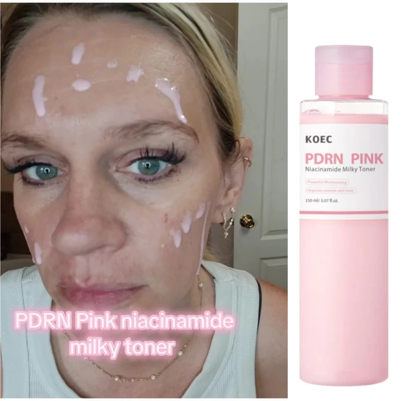 Pdrn Pink Niacinamide Milky Toner Enhance Skin Luster Natural Collagen Moisturizing Deep Nourishing Toner Care