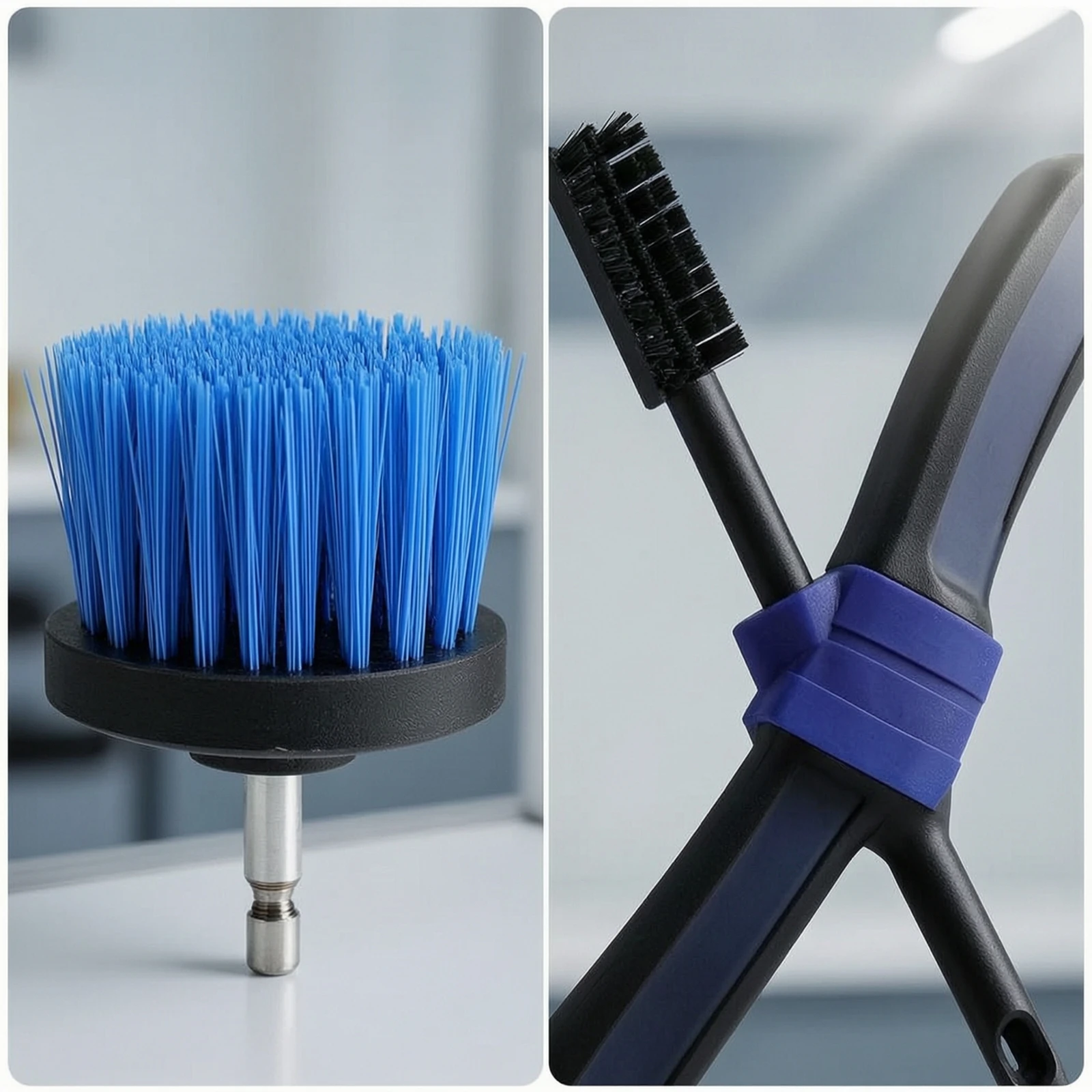 Car Cleaning Kit with Drill Brushes Professional Auto Detailing Set Drill Brush Set Scratch-Scratchless Car Detailing Brushes