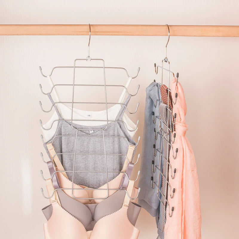 

1pc Multi-layer Underwear Rack Hanging Folding Hanging Multifunctional Storage Hanger Seamless Vest Multifunctional Hanging