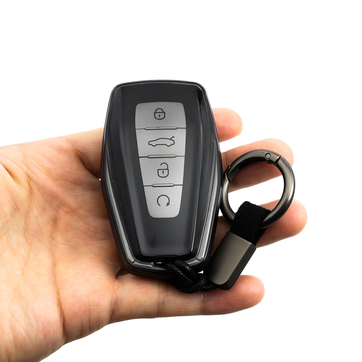 حافظة مفاتيح السيارة النحيفة سلسلة مفاتيح لجيلي كولراي مونجارو الهندسة C M6 Okavango Proton X90 X50 S70 رينو جراند كوليوس #3
