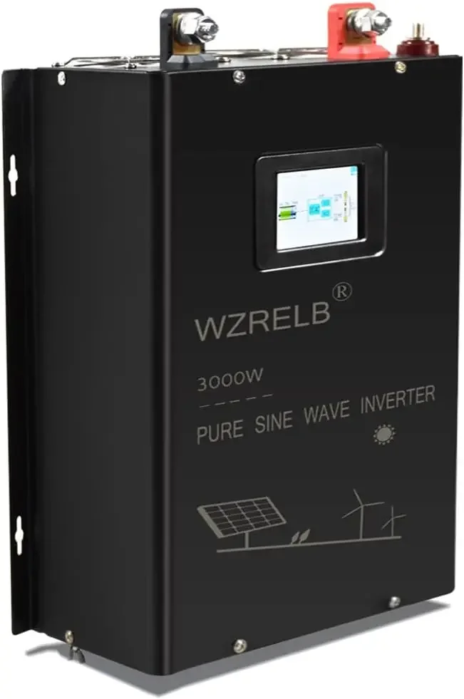 WZRELB 3000W Continuous Power Split Phase Pure Sine Wave Inverter 24V DC To 120V 240V AC Off Grid Inverter for Off Grid Solar