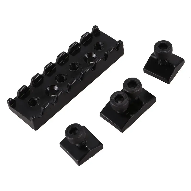 7 String Locking Nut Electric Guitar Nut Tremolo Bridge 48Mm (Black)