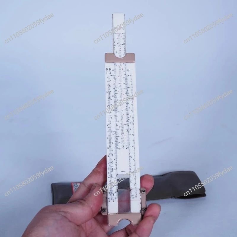Nostalgic Old Object Old-fashioned Logarithmic Slide Rule 196070s Old Object Folk Ornament Calculator Is Not New