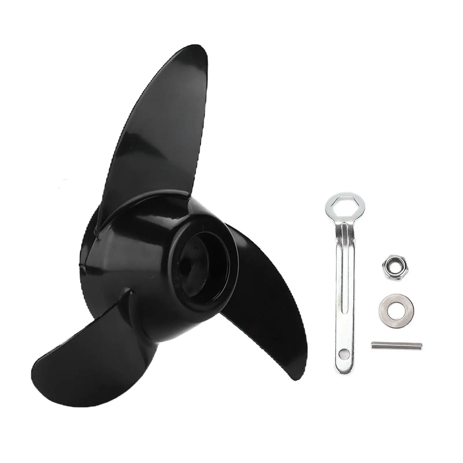 

12V/24V Plastic Marine Propeller for 50lb -88lb Outboard Motors - Durable Replacement