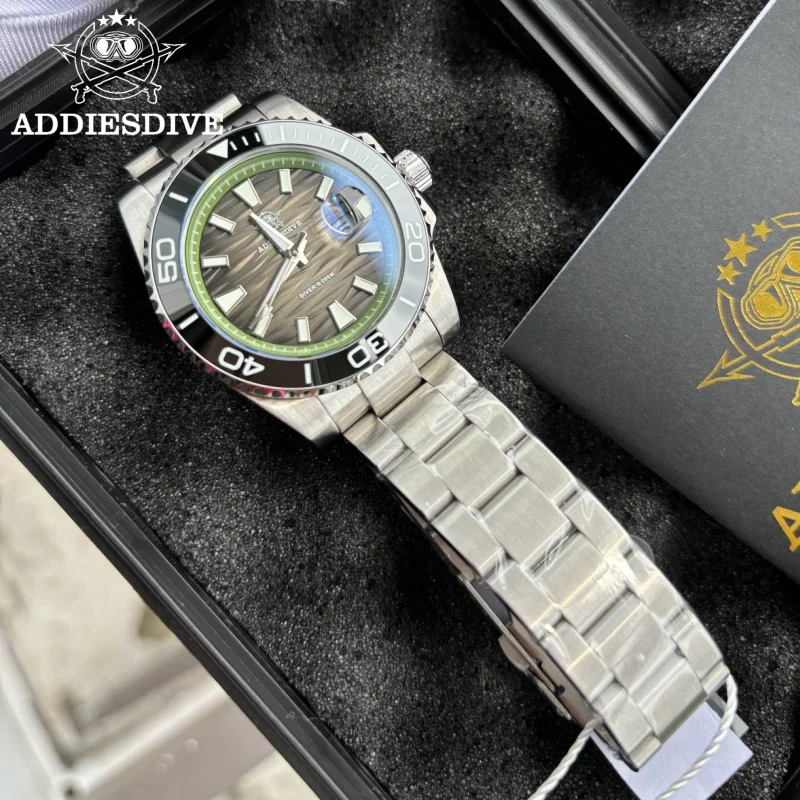 

ADDIESDIVE reloj hombre 2025 New AD2514 Men Watches BGW9 Blue Luminous 20Bar Waterproof Quartz Watches 316L Stainless Steel