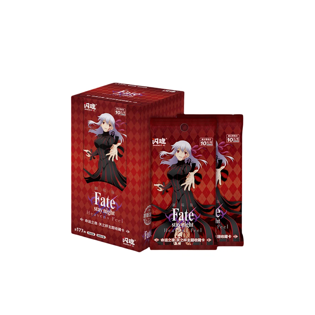 Tarjeta de colección de Fate Stay Night para niños, Anime japonés de personaje de tarjeta comercial, Juguetes