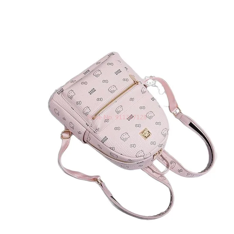 Mochila de viaje de dibujos animados Hellokitty 2025, nueva mochila de viaje para estudiantes de alta moda, mochila diaria de gran capacidad