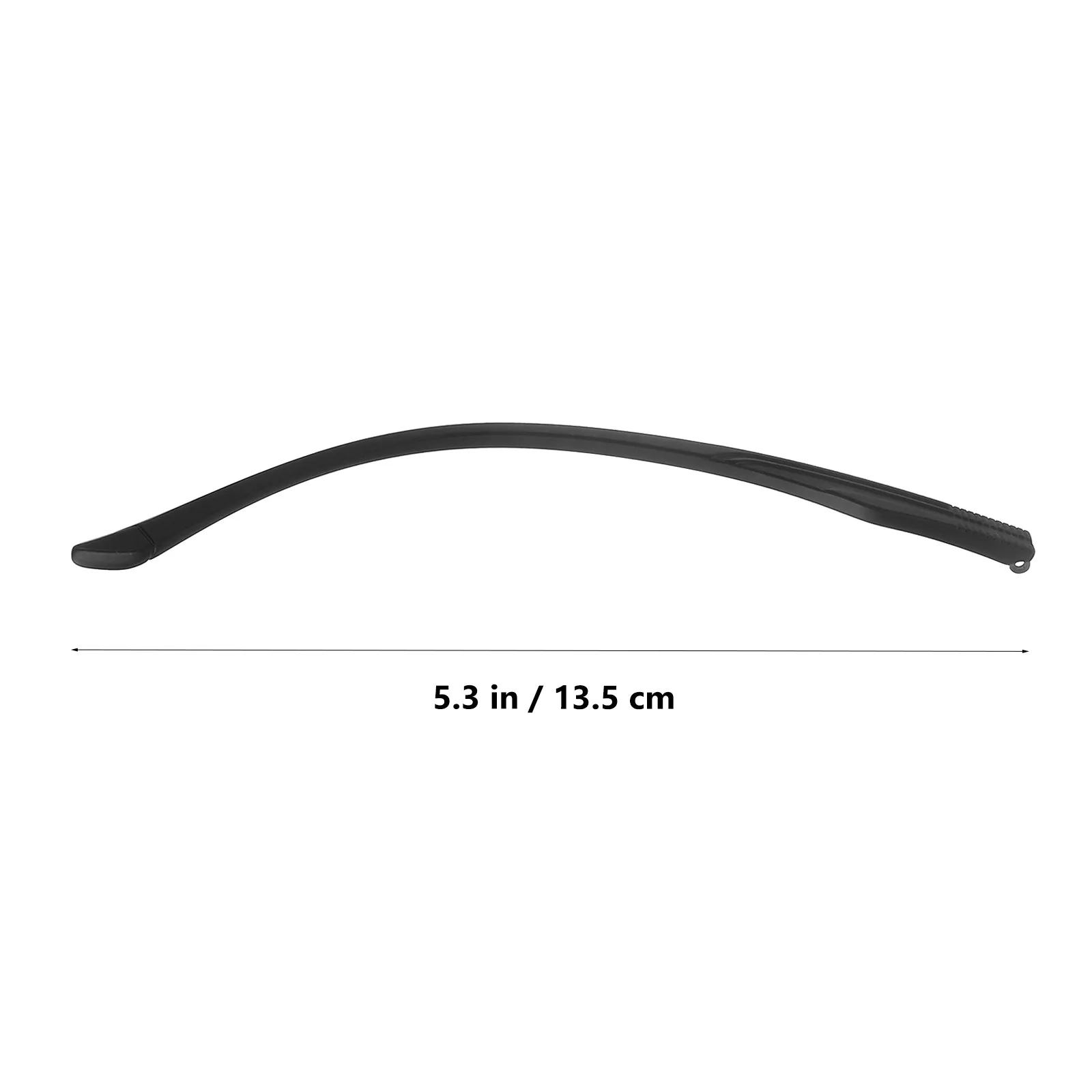 1Pair Universal Glasses Temple Replacement 6.5mm Black Tr Temples Lightweight Break Resistant Easy Installation for Eyeglass