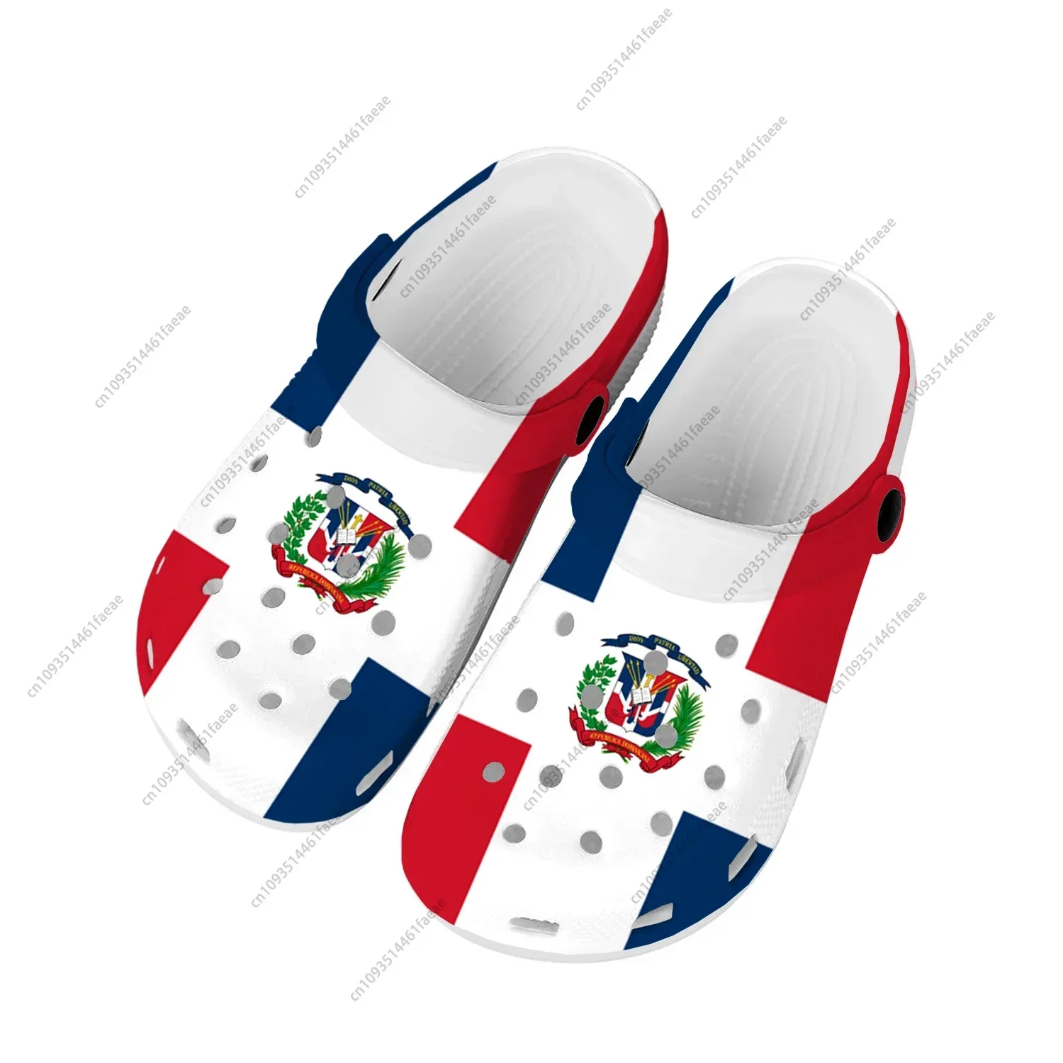 Dominican Republic Flag Home Clogs Custom Water Shoes Mens Womens Teenager Shoe Garden Clog Breathable Beach Hole Slippers