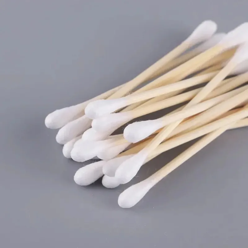 Doppelköpfige Wattestäbchen mit weicher runder Spitze für Damen-Make-up, Holzstäbchen für Nasen- und Ohrenreinigung, Gesundheitspflege-Tools – Detail 11