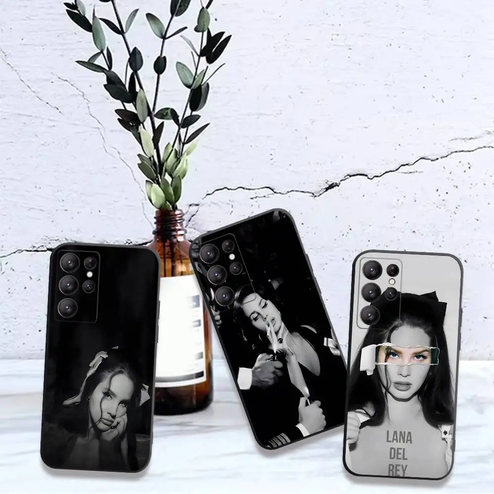 Lana Del Rey Singer Phone Case For Samsung S 24 Fe 25 Ultra Plus 20 Lite 21 30 22 23 24 22 Ultra 5G Fundas