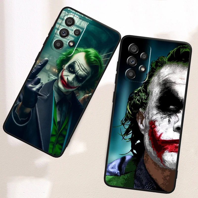 T-The J-Jokers Art Fashion For Samsung A53 A52 A33 A32 A51 A71 A21S A13 A73 A55 A22 A23 A35 A72 A54 A12 5G Black Back