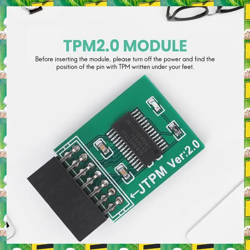3C Electron TPM 2.0 Encryption Security Module Remote Card LPC-14PIN Module 14Pin LPC For MSI TPM2.0 LPC 14 Pin Security Module,