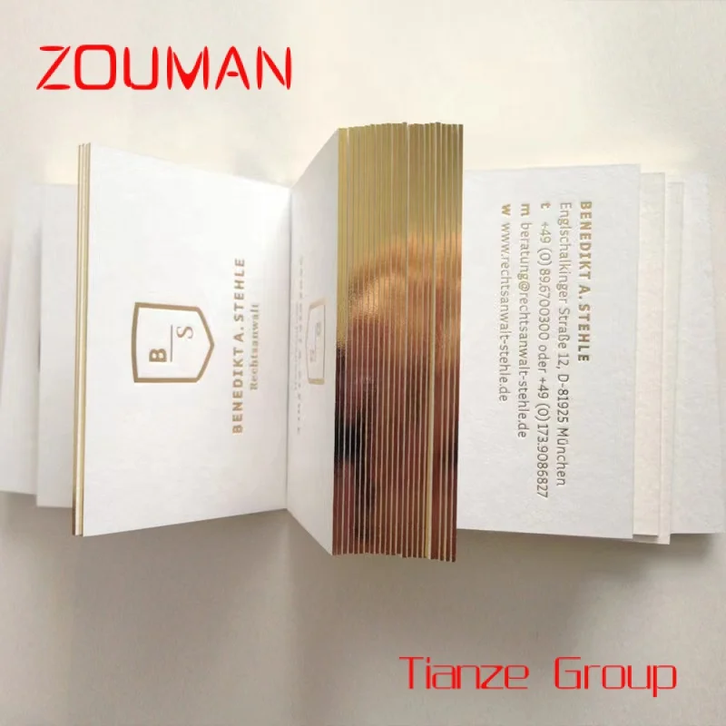 Custom , High Quality Custom Luxury Gold Foil Logo Printing Business Cards With Own Design Printing Service