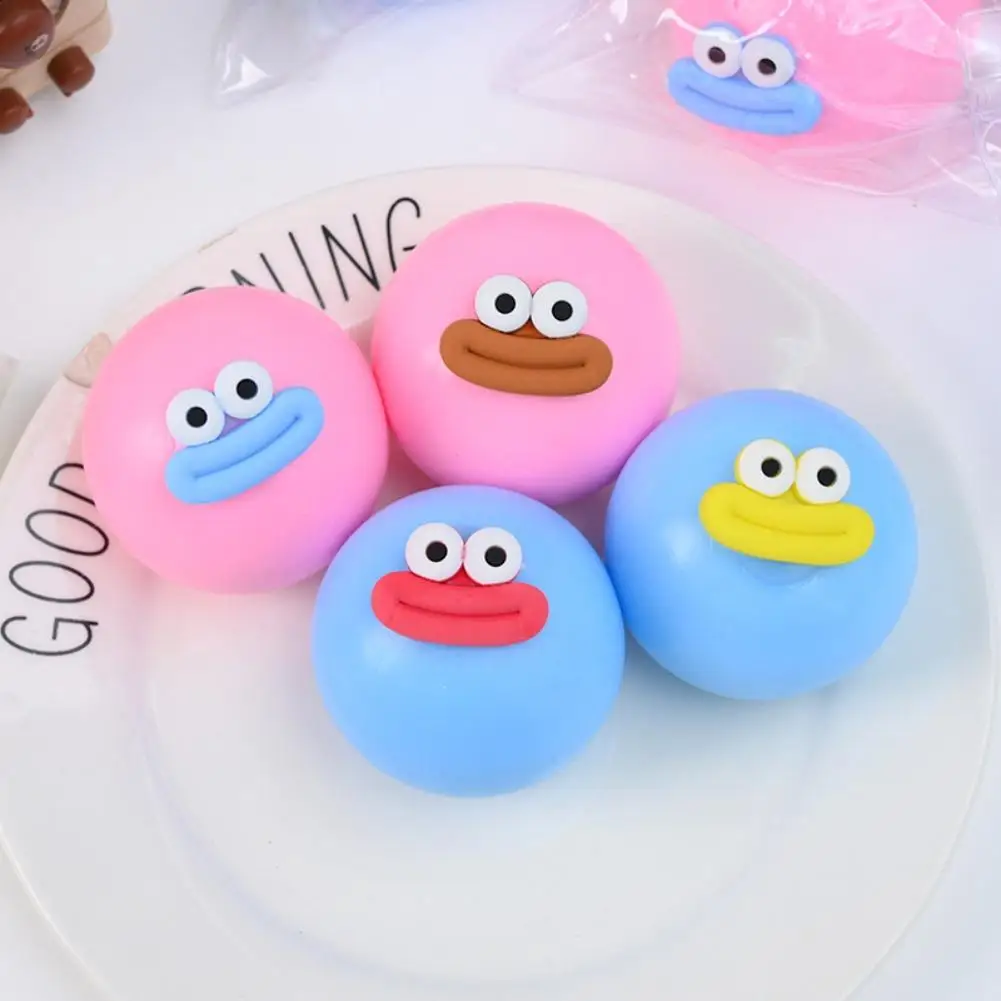 Niedliche Großaugen-Wurstlippen-Quetschbälle, Stressabbau-Squishy-Spielzeug, langsam zurückfedernde sensorische Fidget-Spielzeuge, Geschenk für Erwachsene und Kinder