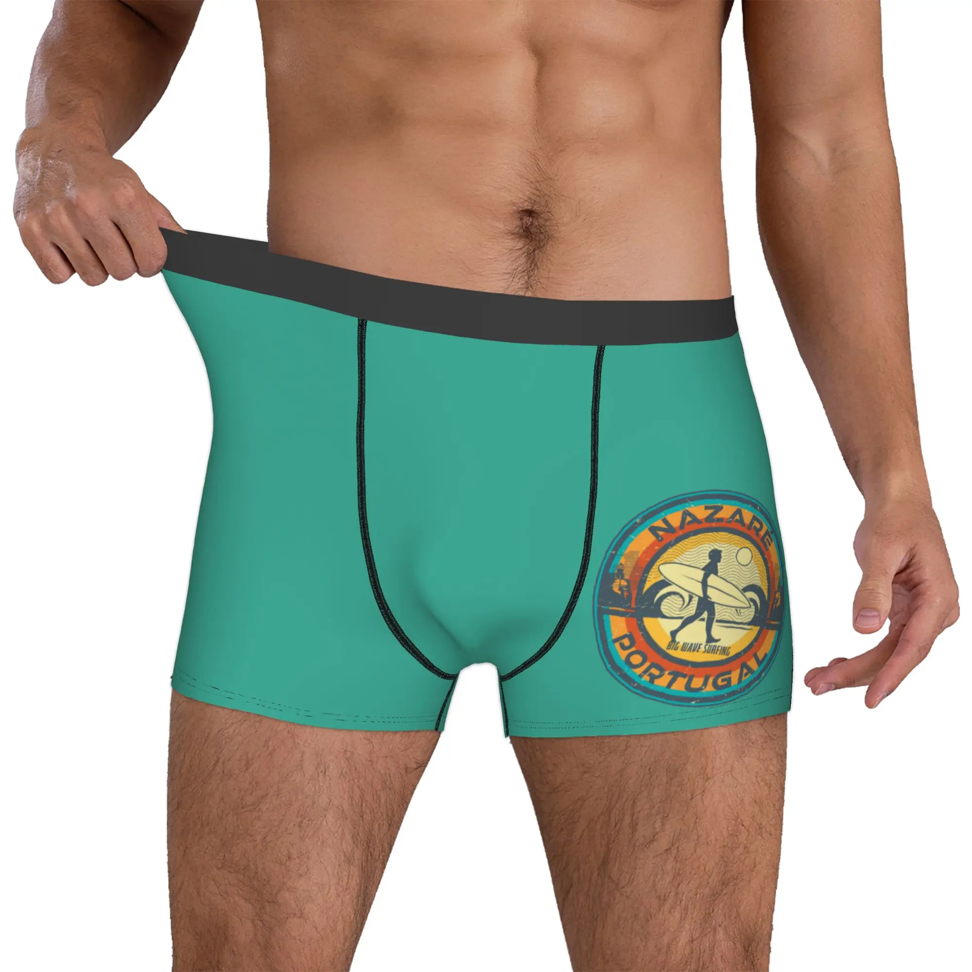 Customized Cool Summer Beach Seaside Surfer Boxers Shorts Panties Male Underpants Stretch Surfing Surf Gift Briefs Underwear