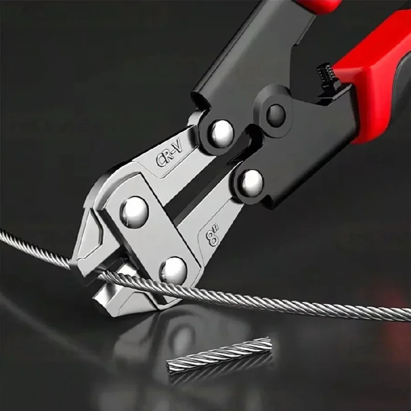

1pc Mini Bolt Cutter, Made Of Chrome-Vanadium Alloy Steel, Fast And Sharp, Labor-Saving Operation, Used To Cut Wire, Bar Steel,