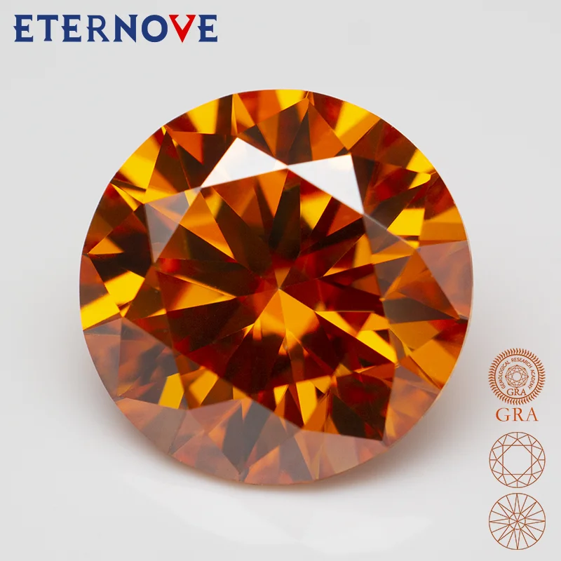 

Moissanite Lab Diamonds Partschinite color Round cut 5.0-11.0mm VVS1 Pass Diamond Tester Factory Direct Sales GRA Certificate