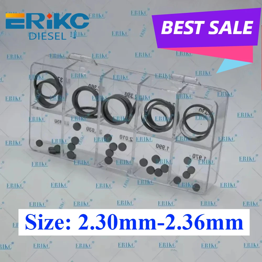 

Diesel Injector Adjusting Shims E1024016 Size: 2.30mm-2.36mm Valve Adjustment Gasket Repair Kit for C6 C6.4
