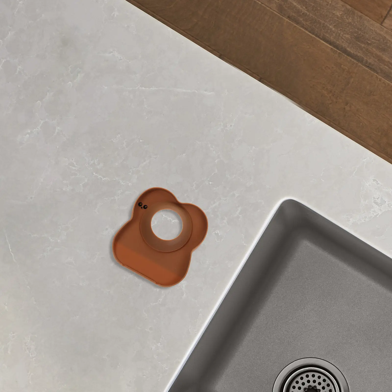 Silicone Faucet Water Catcher Mat Kitchen Sink Drip Catcher Tray Splash Guard Behind Faucet Waterproof Sink Protector Anti Scale
