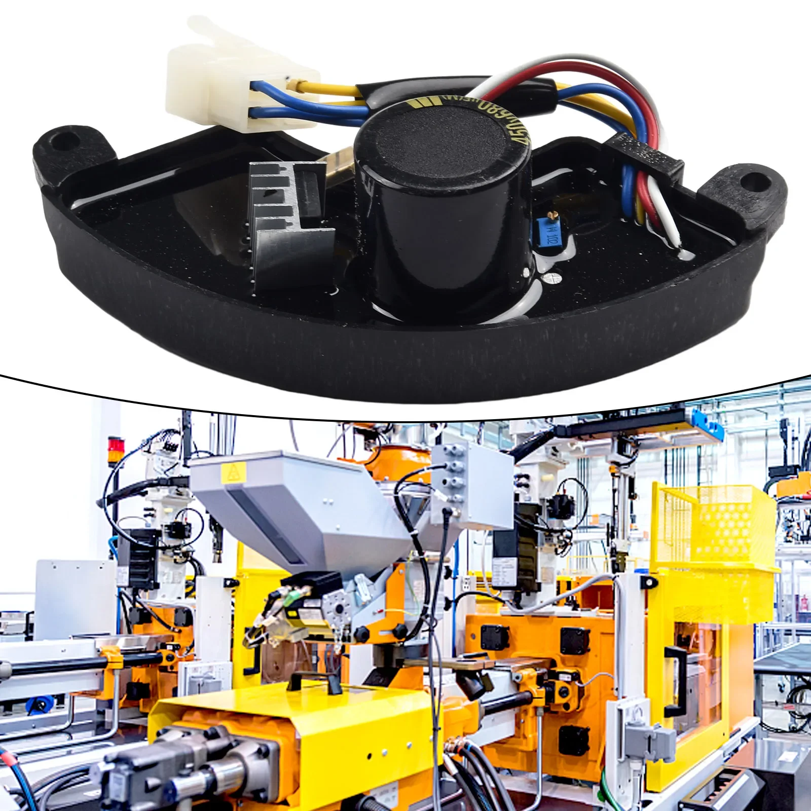Imagem -06 - Regulador de Tensão Automático Avr 4kw 5kw 5.5kw 6kw 6.5kw 7kw 7.5kw para Gerador 450v 680uf Avr Regulador de Tensão Automático
