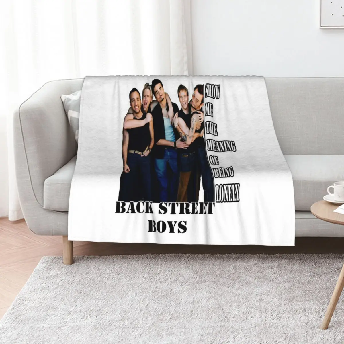 BACK.STREET.BOYS.BAND Throw Blanket Picnic Sofas Comforter Shaggy blankets ands Vintage Blankets