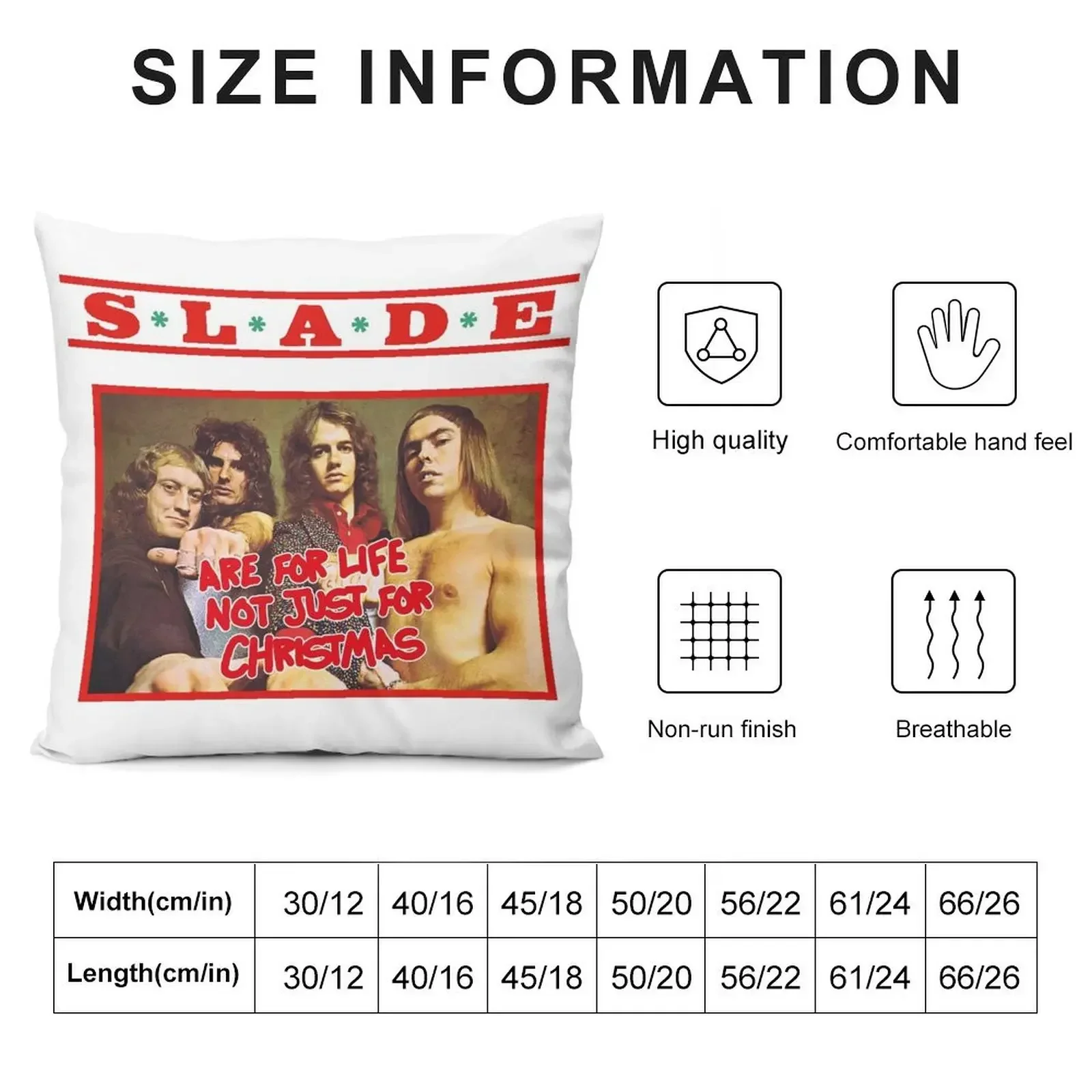 SLADE - not just for christmas Throw Pillow Luxury Cushion Cover Decorative Cushions home decor items pillow