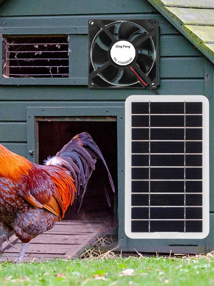 Solar Panel Powered Fan Ventilator 30w Exhaust Fan Outdoor Ventilation Equipment For Greenhouse Motorhome House Chicken House