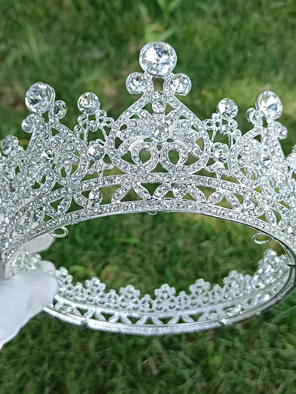 

Bride's Alloy Crown Wedding Headwear Baroque Hairband round Crown Jewelry Accory Summer 202 China Made Wedding Dr Acce...