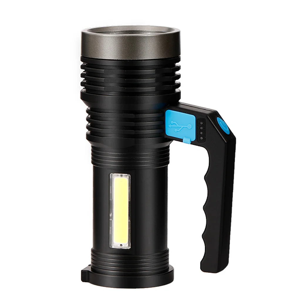 

Rechargeable Flashlight Portable Lantern Usb Flashlight Searchlight Camping UV Torch Strong Light Emergency H held LED
