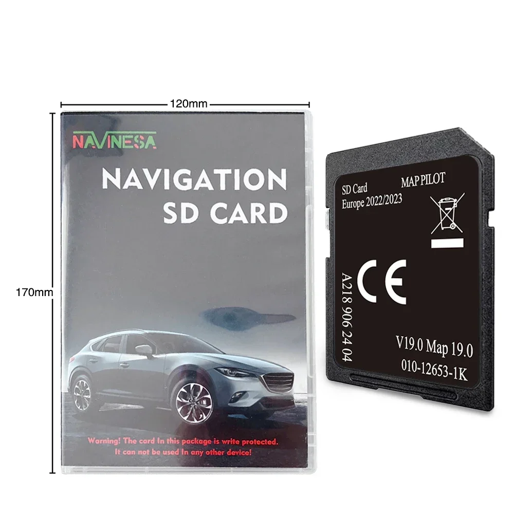 

A2189062404 for Mercedes E class from 2014 Map Polit V19 Cover Europe Sweden Netherlands Italy Poland Navigation SD 32GB Card