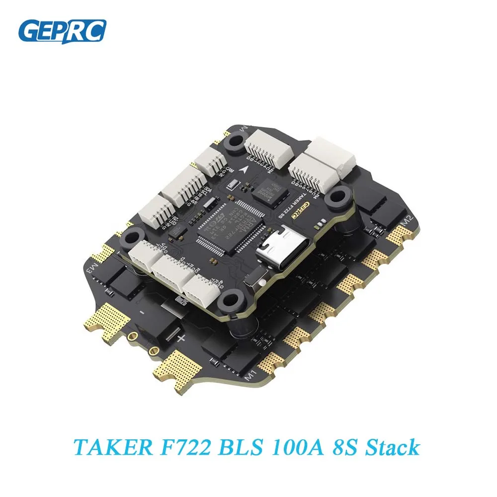 

GEPRC TAKER F722 BLS 100A 8S Stack Flight Controller