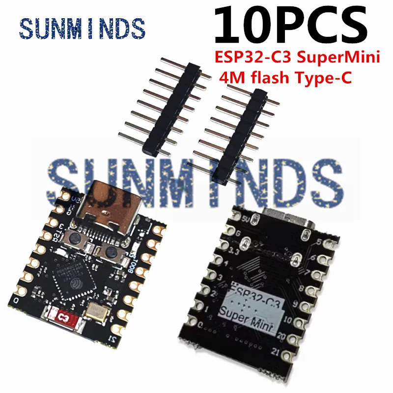 1-10PCS ESP32 C3 Development Board Modules Mini Wifi BT Bluetooth Module  Processor  RISC-V ESP32-C3 SuperMini  4M flash Type-C