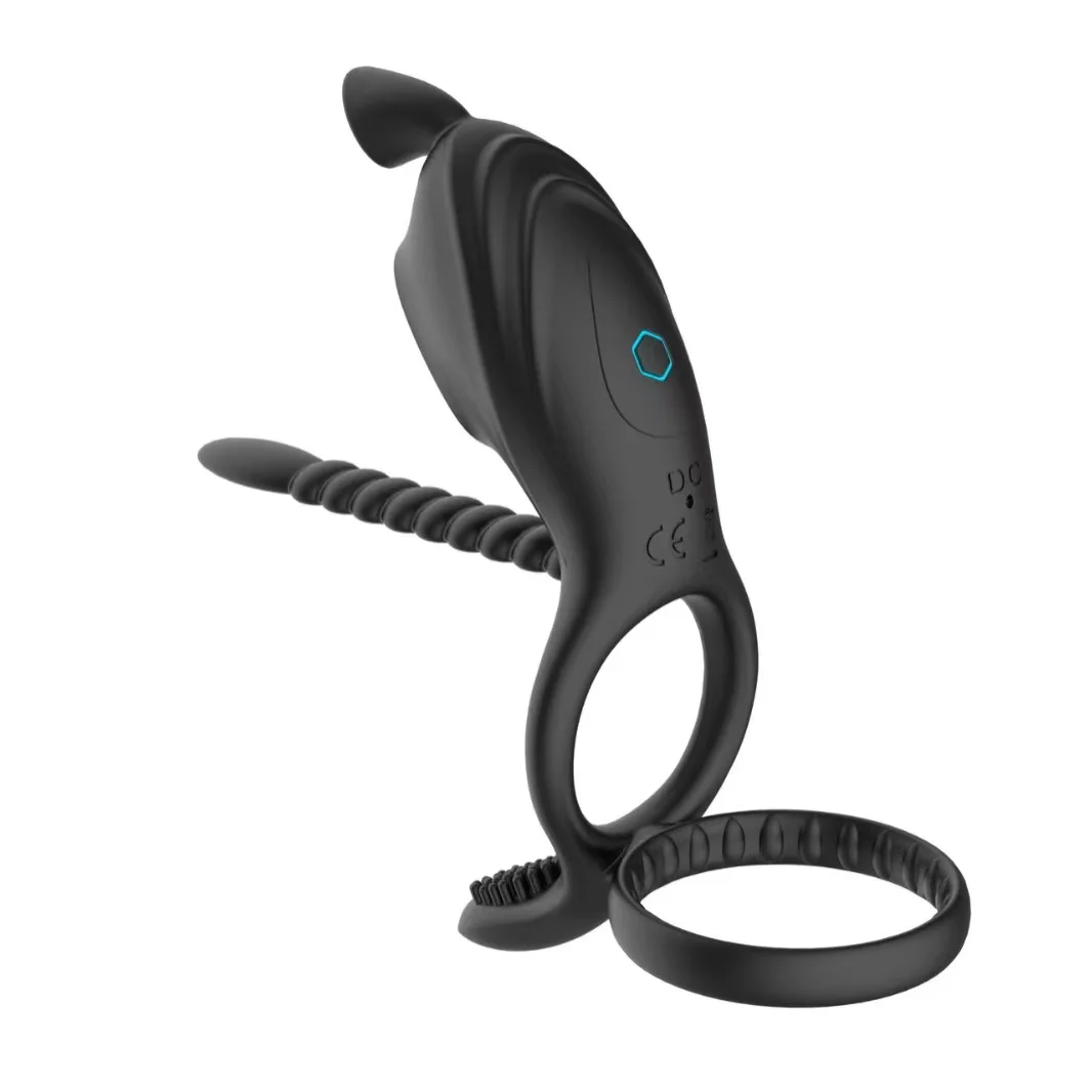 Silicone Male Masturbator Prostate Massage Vibrator Anal Plug Delay Ejaculation Massager Stimulator Wholesale