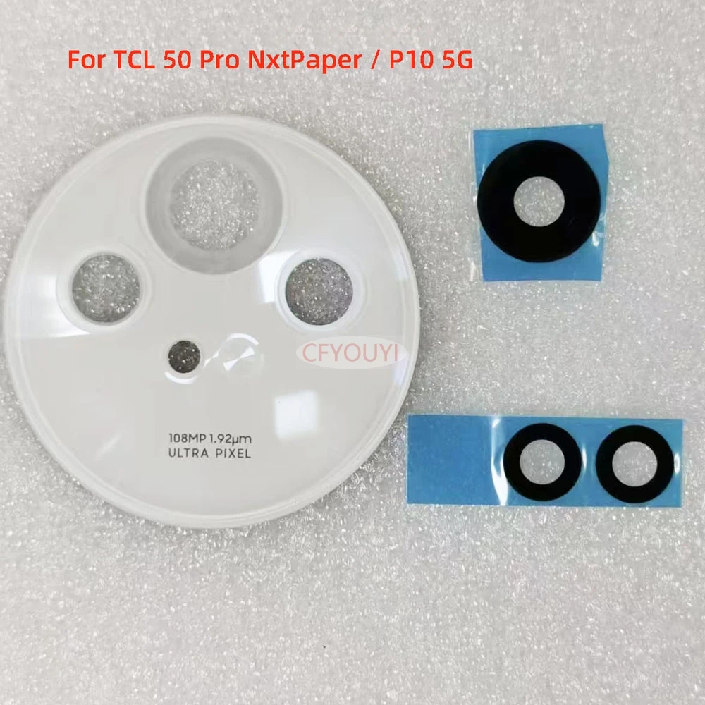 1Set/Lot Back Camera Lens Frame For TCL 50 Pro NxtPaper / P10 5G Back Rear Camera Cover With Camera Lens Replacement Parts