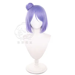 Konan Cosplay Wig 35CM Purple Short Hair Heat Resistant Synthetic Wig Konan +Wig Cap Anime Party Halloween Cosplay Wig