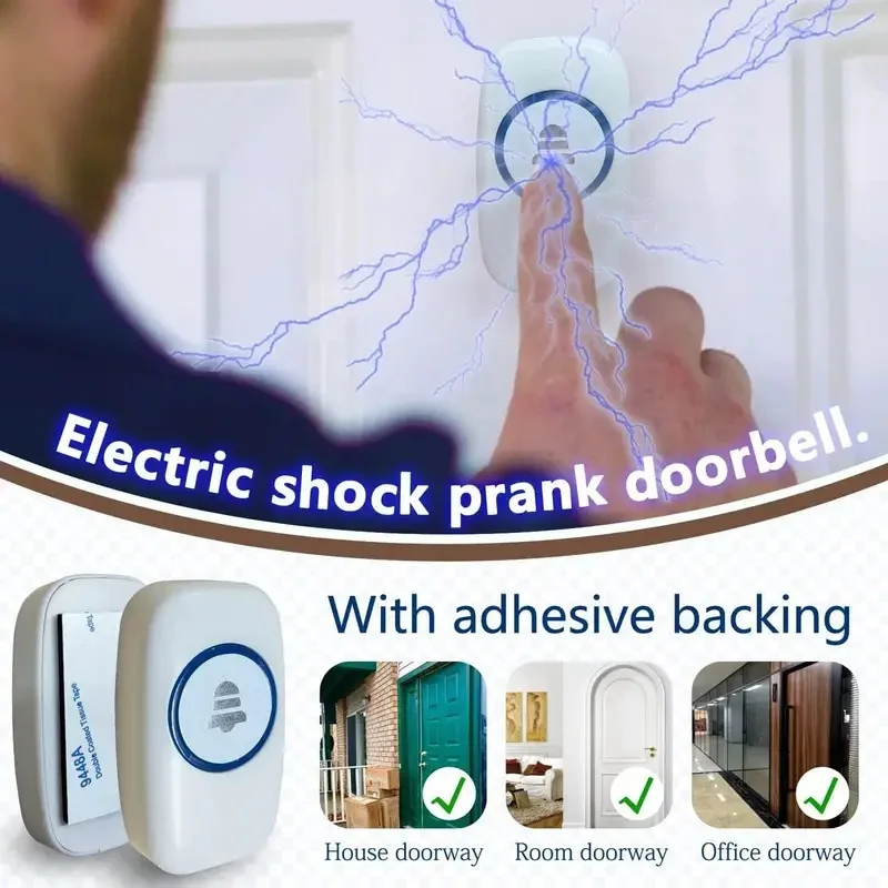 Kawaii Electric Shock Prank Doorbell Toy Funny Novelty Gag Trick Gadget Kids Birthday Party Favors Office Joke Pinata Fillers
