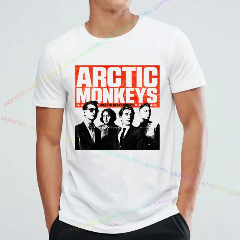 

Футболка в стиле арктических обезьян - винтажная футболка с принтом граффити в списке альбомов, уличная одежда унисекс в стиле хип-хоп, панк с короткими рукавами