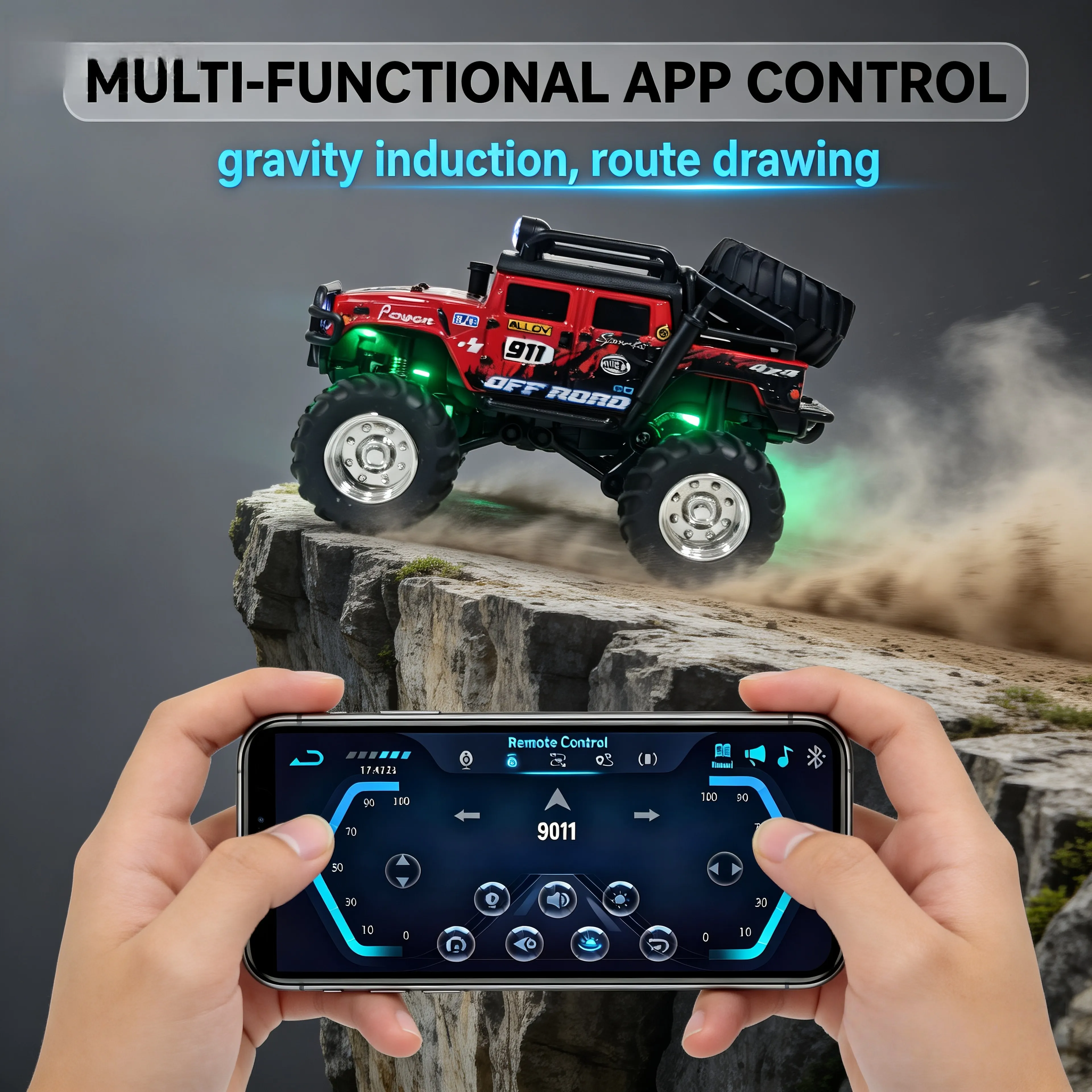 1:64 Alloy Remote Control Workwear Style Hummer Car, Kids Toy Car Collection, Boys Birthday Gift