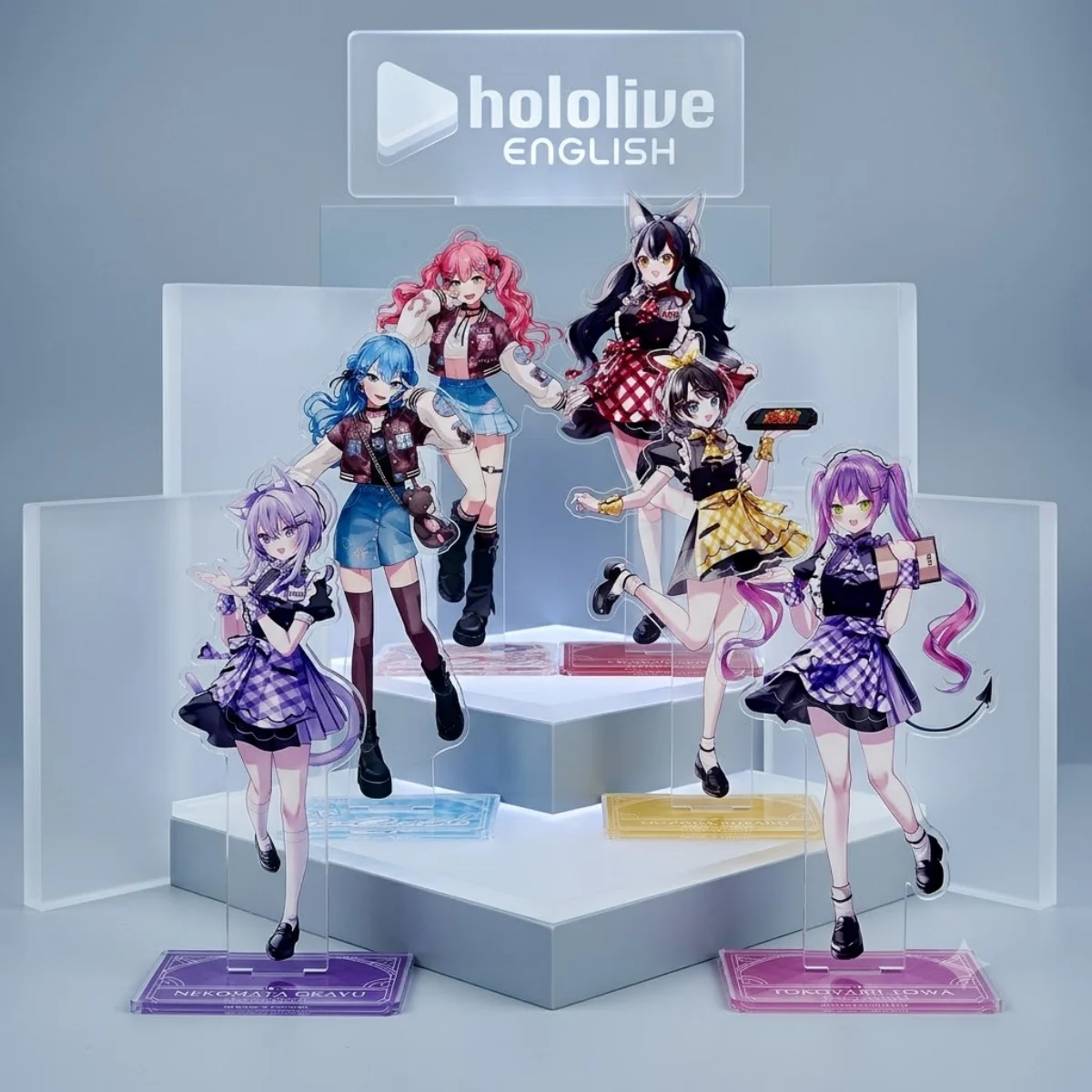 Anime Hololive 15cm Acrylic Stand HD Kiara Ina Holiday Gift Independence Day Table Cabinet Virtual Streamer Collectible keychain