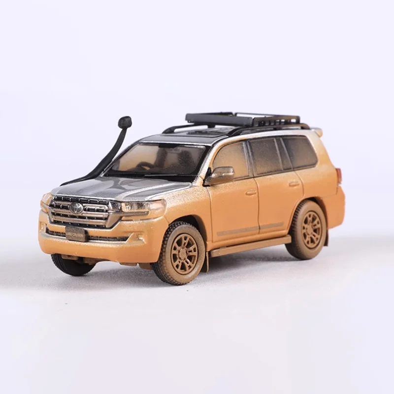 GCD Diecast 1:64 مقياس لاند كروزر LC200 SUV سبيكة سيارة نموذج المنتج النهائي محاكاة لعبة جمع هدية نموذج ثابت