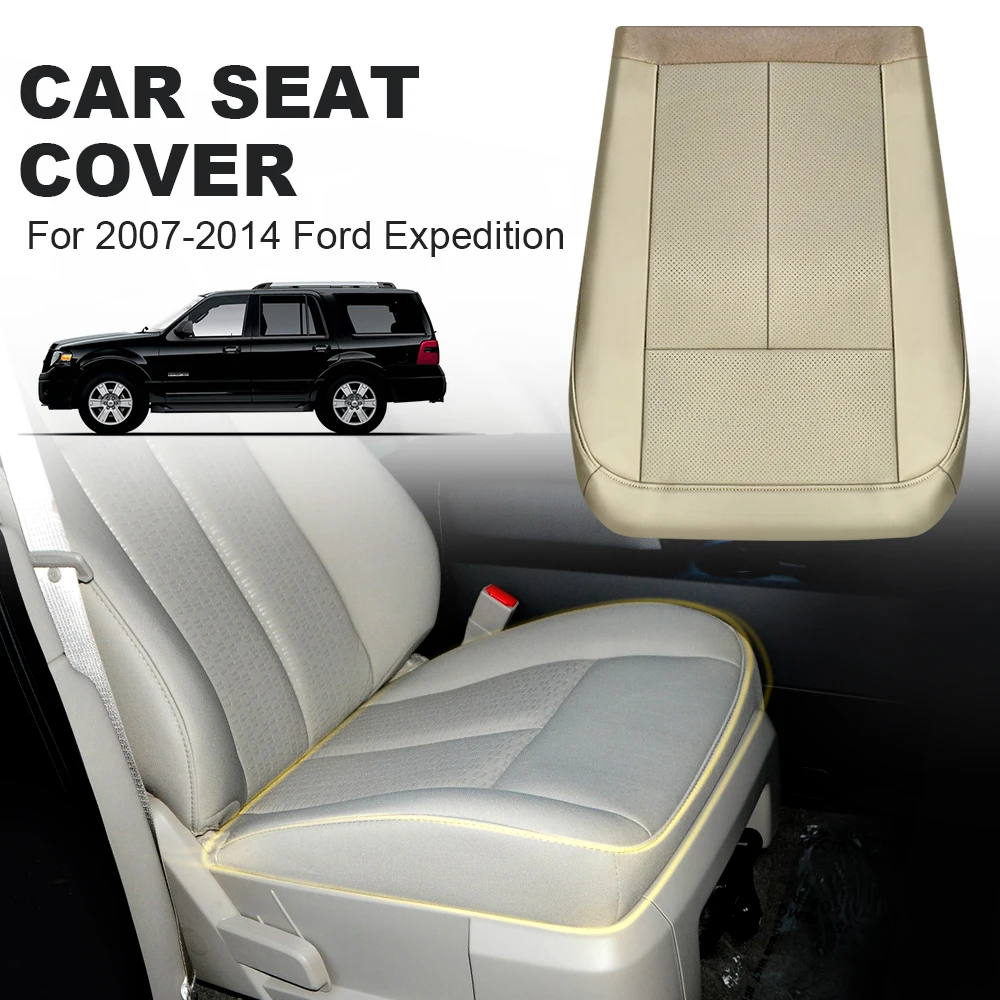 

Автомобильный чехол на нижнее сиденье со стороны пассажира, дышащая кожаная внутренняя отделка из микрофибры, чехол для Ford Expedition 2007-2014, аксессуары