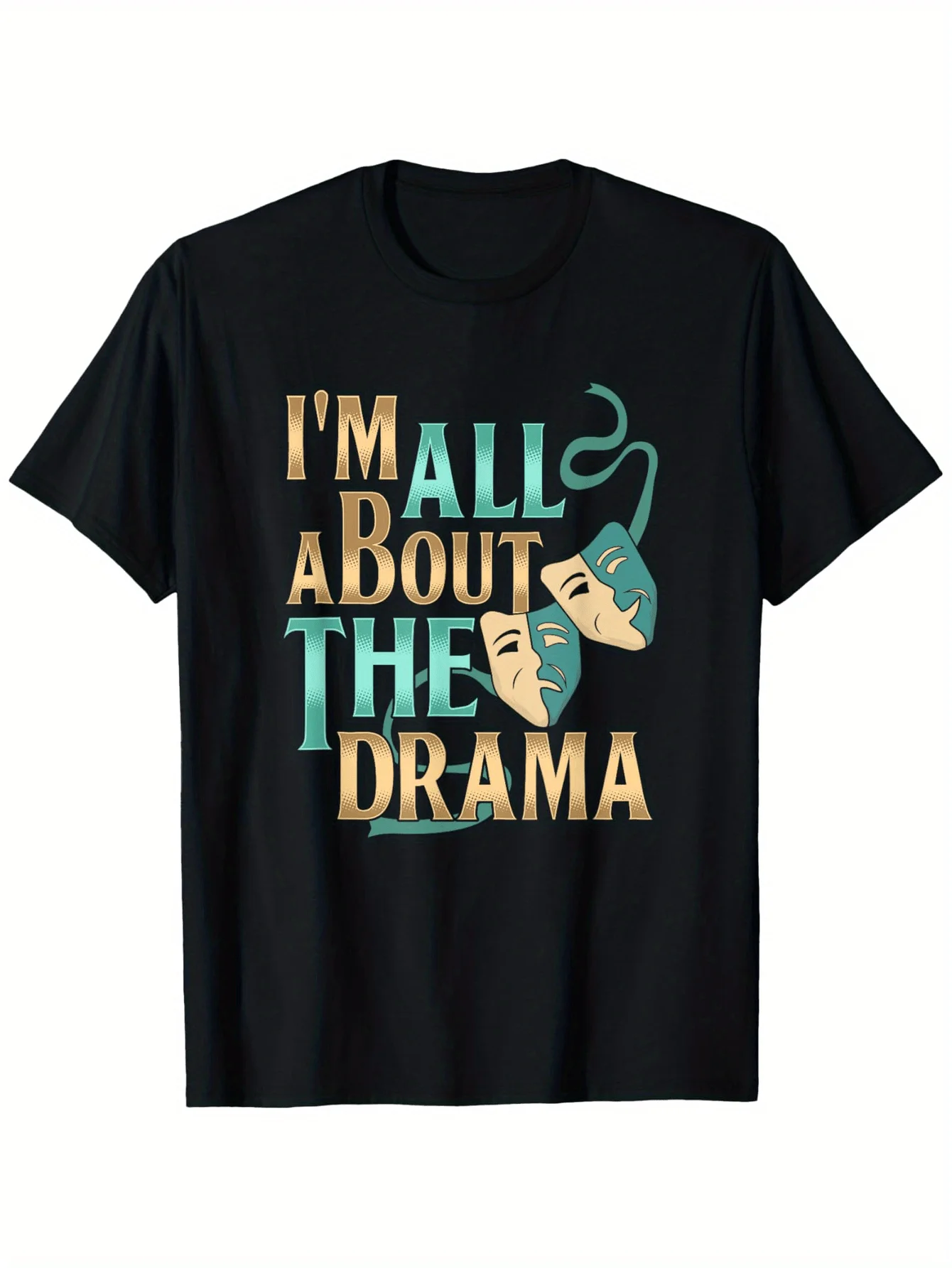 Men'S Summer Round Neck Short-Sleeved Top T-Shirt, 